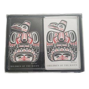 Artist Bill Reid Northwest Native American Totem Raven Playing Cards